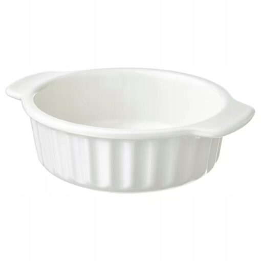 IKEA POETISK NACZYNIE ŻAROODPORNE KREMOWE 23x19 CM