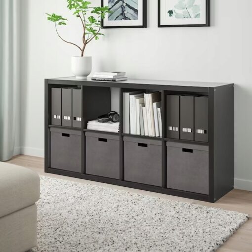 IKEA GJATTA POJEMNIK Z POKRYWĄ SZARY 32x35x32 cm - obrazek 2
