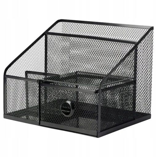 IKEA DRONJONS ORANIZER NA BIURKO CZARNY 25x20 CM