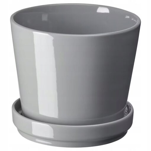 IKEA CITRUSFRUKT DONICZKA Z PODSTAWKĄ SZARA 12 CM