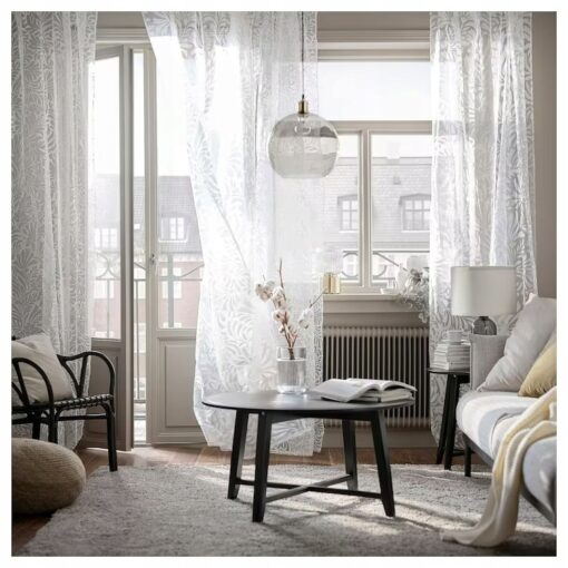 IKEA SKAREFLY FIRANKI BIAŁE 145x300 CM - 2 SZT. - obrazek 6