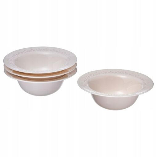 IKEA PARADISISK MISKA KREMOWA 16 CM ZESTAW 4 SZT.