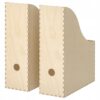 IKEA KNUFF SEGREGATORY Z DREWNA 2 SZT.