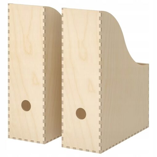 IKEA KNUFF SEGREGATORY Z DREWNA 2 SZT.