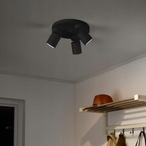 IKEA NYMANE LAMPA SUFITOWA 3 REFLEKTORY ANTRACYT - obrazek 2