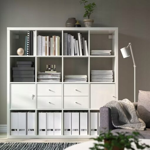 IKEA KALLAX WKŁAD Z DRZWIAMI NA ZAMEK BIAŁY 33x33 - obrazek 5