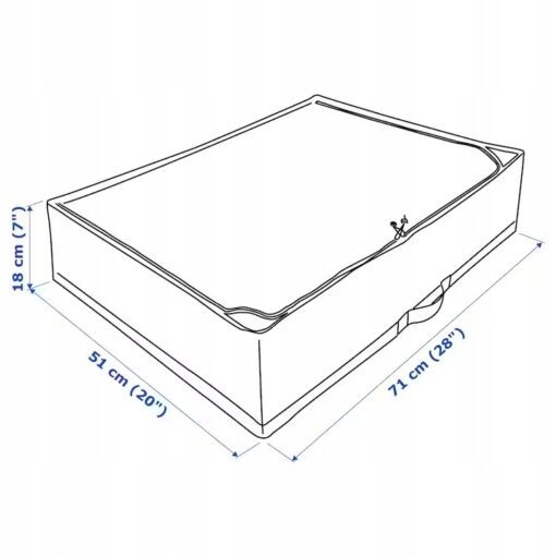 IKEA STUK POJEMNIK NA UBRANIA I POŚCIEL ZIELONY - obrazek 6
