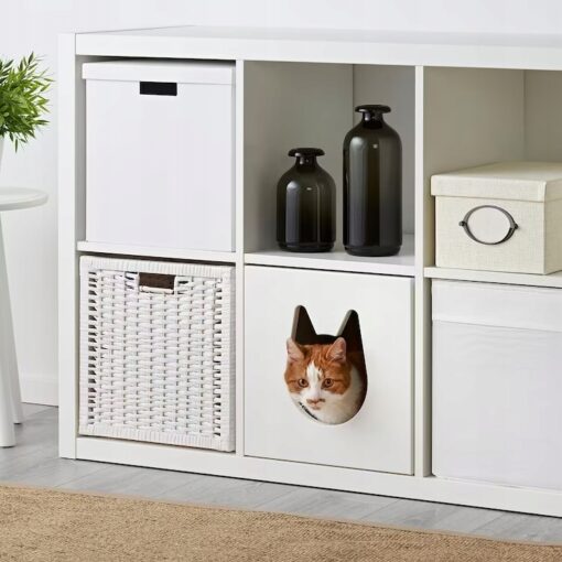 IKEA KALLAX DOMEK DLA KOTA BIAŁY 33x38x33 CM - obrazek 2