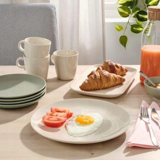 IKEA FARGKLAR TALERZ Z POŁYSKIEM BEŻ 26 CM 4 SZT. - obrazek 2