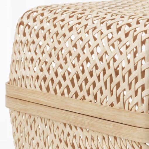 IKEA SMARRA PUDEŁKO Z POKRYWKĄ NATURALNE 30X30X23 - obrazek 3