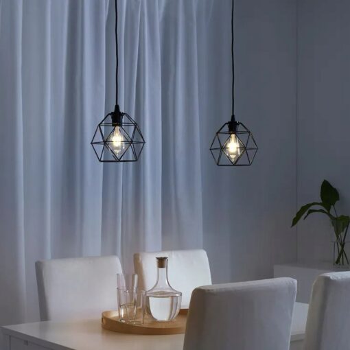IKEA BRUNSTA KLOSZ LAMPY WISZĄCEJ CZARNY 20 CM - obrazek 2