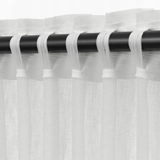 IKEA ANGSRUTEMAL FIRANKI KREMOWE 145x300 CM 2 SZT. - obrazek 5