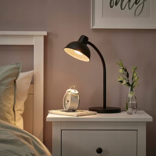 IKEA SKURUP LAMPA LAMPKA BIURKOWA CZARNA - obrazek 2