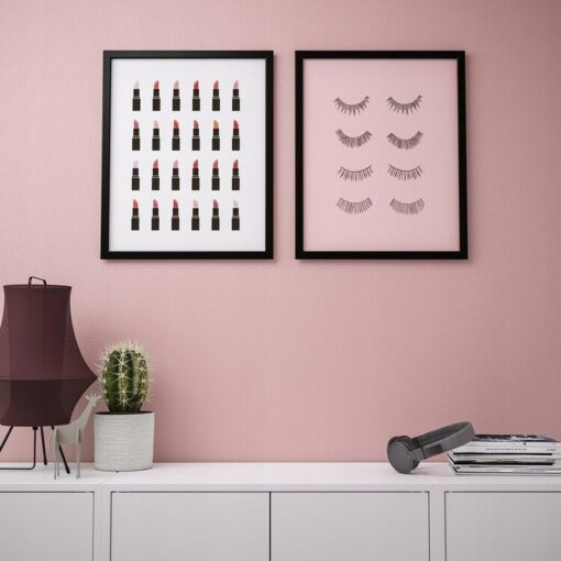 IKEA BILD PLAKAT 'RÓŻOWA SZMINKA' 40x50 CM - 2 SZT - obrazek 2