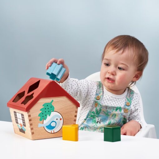 IKEA UPPSTA SKRZYNECZKA DOMEK PUZZLE KOLOROWE - obrazek 2