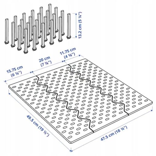 IKEA UPPDATERA ORGANIZER SZUFLADY ANTRACYT 60 cm - obrazek 5