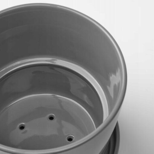 IKEA CITRUSFRUKT DONICZKA Z PODSTAWKĄ SZARA 12 CM - obrazek 4