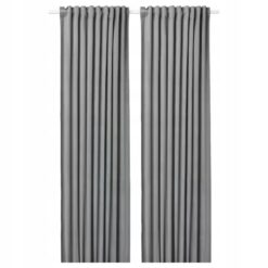 IKEA SANDSVINGEL ZASŁONA OKNA SZARA 2 SZT. 135x300