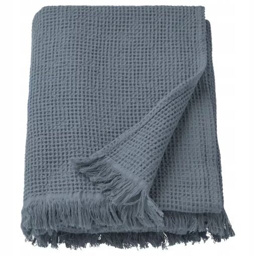 IKEA VALLASAN RĘCZNIK KĄPIELOWY GRANATOWY 100x150