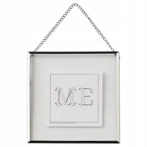 IKEA LERBODA RAMKA NA ZDJĘCIE SREBRNA 16x16 CM - obrazek 2