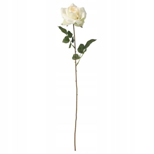 IKEA SMYCKA SZTUCZNY KWIAT RÓŻA BIAŁY 75 CM