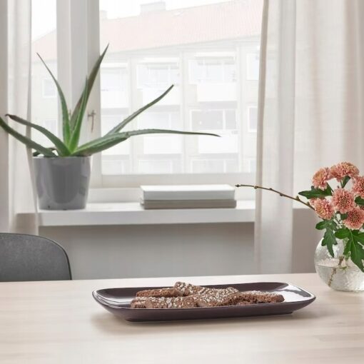 IKEA FARGKLAR TALERZ BRĄZOWY Z POŁYSKIEM - 4 SZT. - obrazek 5