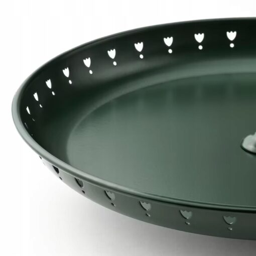 IKEA GARNERA PATERA Z 2 TALERZAMI CIEMNA ZIELONA - obrazek 3