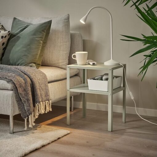 IKEA KNARREVIK STOLIK NOCNY JASNY ZIELONY 37x28 CM - obrazek 4