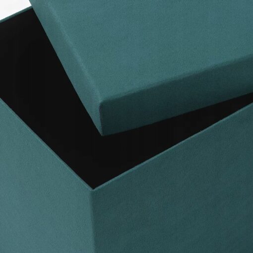 IKEA GJATTA POJEMNIK Z POKRYWKĄ TURKUS 18x25x15 CM - obrazek 5