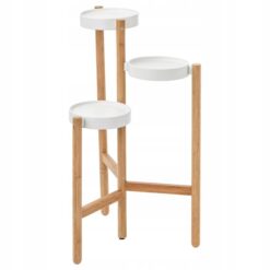 IKEA SATSUMAS STOJAK NA DONICZKĘ BAMBUS/BIAŁY 78CM