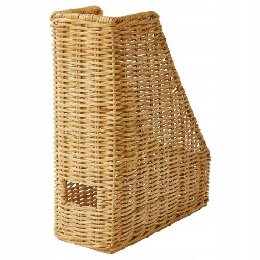 IKEA TRUMMIS SEGREGATOR RĘCZNIE WYKONANY RATTANOWY
