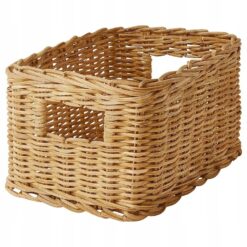 IKEA TRUMMIS KOSZ KOSZYK RATTANOWY 18x25x14 CM