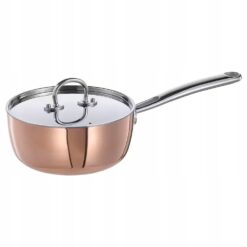 IKEA FINMAT RONDEL Z POKRYWKĄ MIEDŹ / STAL 1.5 L