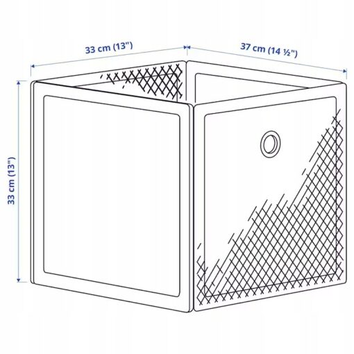 IKEA DRONJONS POJEMNIK BIAŁY 33x37x33 CM - obrazek 5