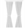 IKEA LENDA ZASŁONA Z WIĄZANIEM BIAŁY 140X300 2SZT
