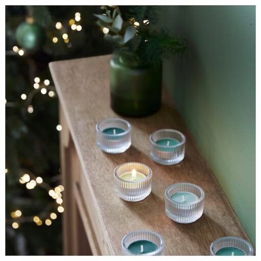 IKEA VINTERFINT ŚWIECA TEALIGHT JODŁA ZIMOWA 30szt - obrazek 2