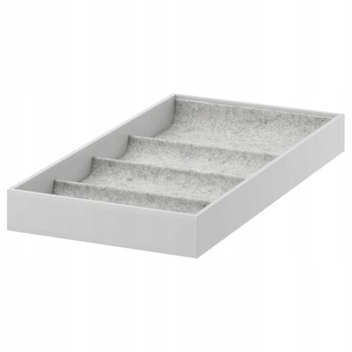 IKEA KOMPLEMENT WKŁAD Z 4 PRZEGRÓDKAMI SZARY 25x53