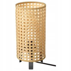 IKEA SAXHYTTAN LAMPA STOŁOWA BEŻ/CZARNY 26 CM