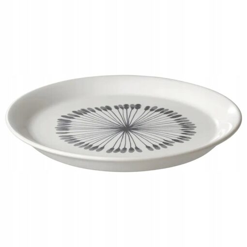IKEA FRIKOSTIG TALERZYK BIAŁY ZE WZOREM 19 cm