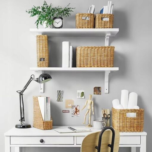 IKEA TRUMMIS KOSZ RATTANOWY 25x35x20 CM - obrazek 3