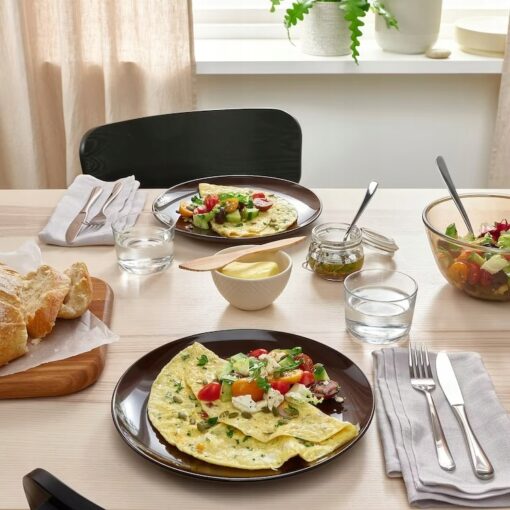 IKEA FARGKLAR TALERZ BRĄZOWY Z POŁYSKIEM - 4 SZT. - obrazek 4