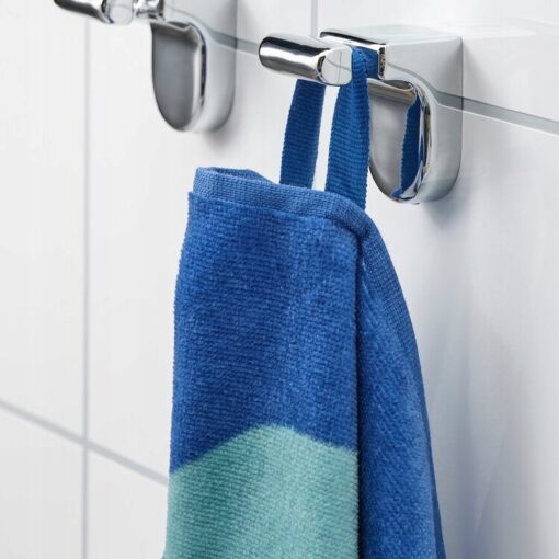 IKEA BLAVINGAD RĘCZNIK KĄPIELOWY GRANATOWY / ŻÓŁW - obrazek 4