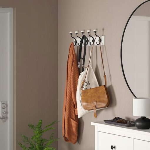IKEA LANDKRABBA WIESZAK Z 5 UCHWYTAMI BIAŁY 50 CM - obrazek 5
