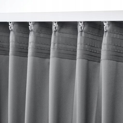 IKEA SANDSVINGEL ZASŁONA OKNA SZARA 2 SZT. 135x300 - obrazek 5