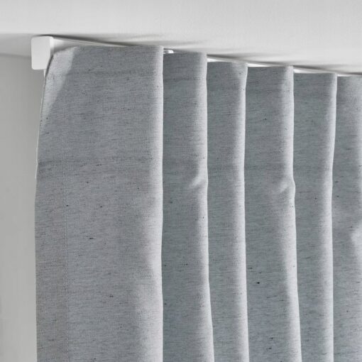 IKEA STRANDMALORT ZASŁONA JASNA SZARA 2 SZT. - obrazek 4