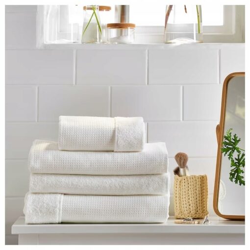 IKEA SALVIKEN RĘCZNIK KĄPIELOWY BIAŁY 100X150CM - obrazek 7