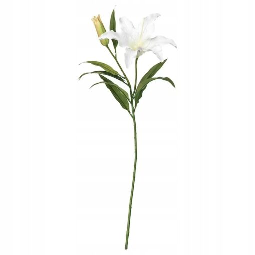 IKEA SMYCKA SZTUCZNY KWIAT LILIA BIAŁY 85 CM