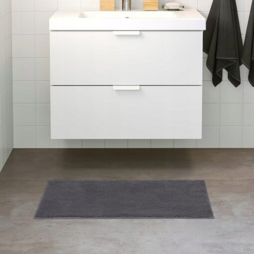 IKEA SODERSJON DYWANIK ŁAZIENKOWY SZARY 50x80 CM - obrazek 2