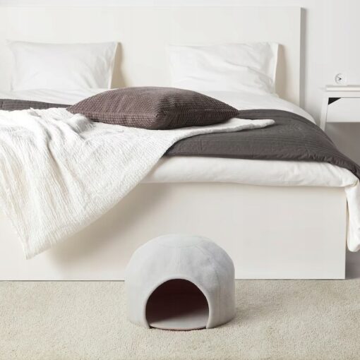 IKEA LURVIG DOMEK DLA KOTA / PSA IGLOO SZARY / RÓŻ - obrazek 4