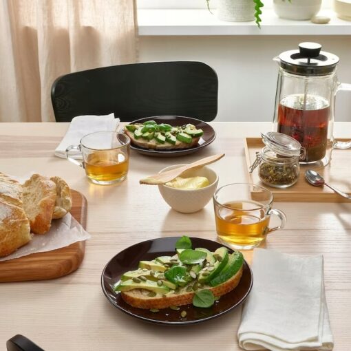 IKEA FARGKLAR TALERZYK BRĄZOWY Z POŁYSKIEM - 4 SZT - obrazek 3